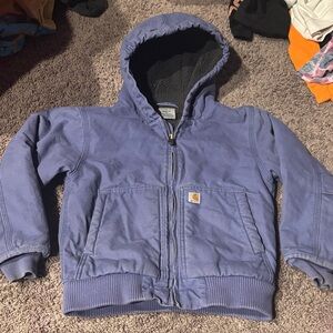Carhartt Lavender Hooded Work Jacket